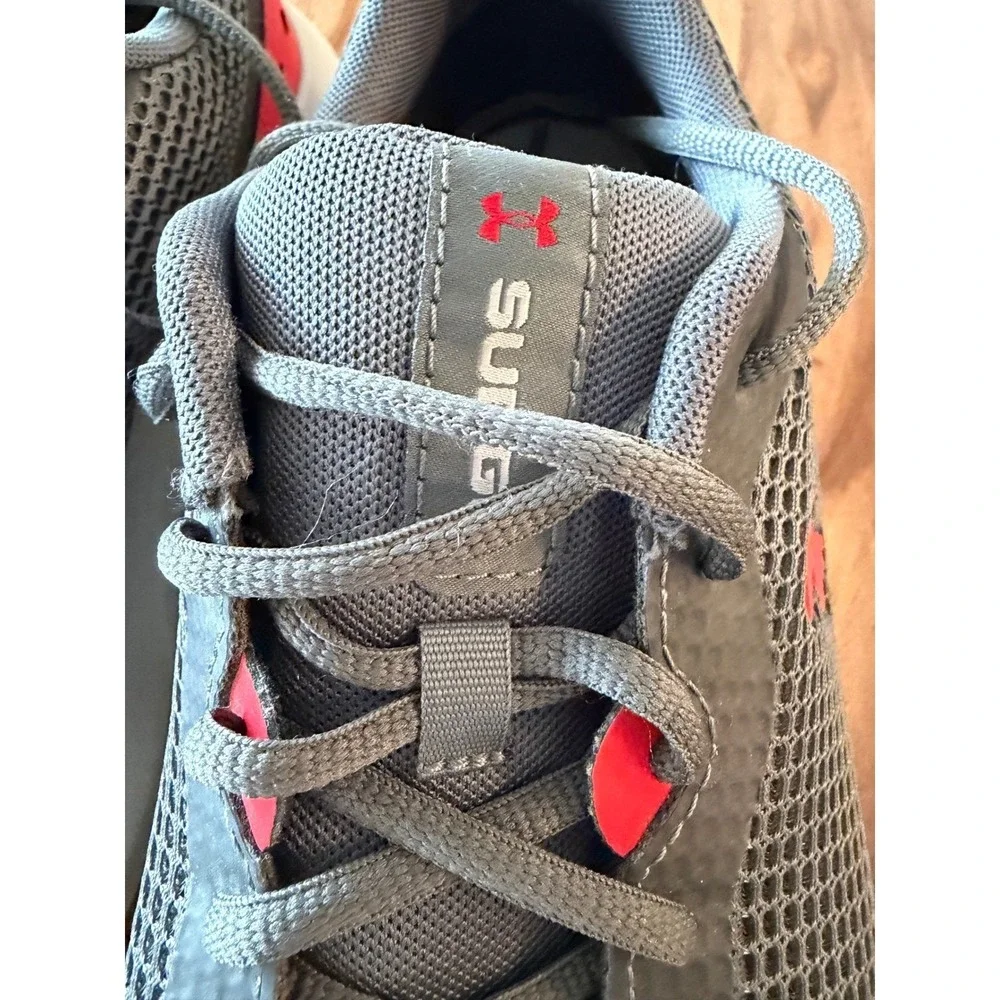 Under‎ Armour Surge 2 Mens Running Shoes Grey Red Sneakers 3024883 Size 11
